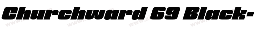 Churchward 69 Black字体转换
